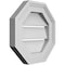 Ekena Millwork Octagonal Surface Mount PVC Gable Vent: Functional, w/ 2"W x 1-1/2"P Brickmould Frame, 12"W x 12"H GVPOC12X1202SF - alternate 2